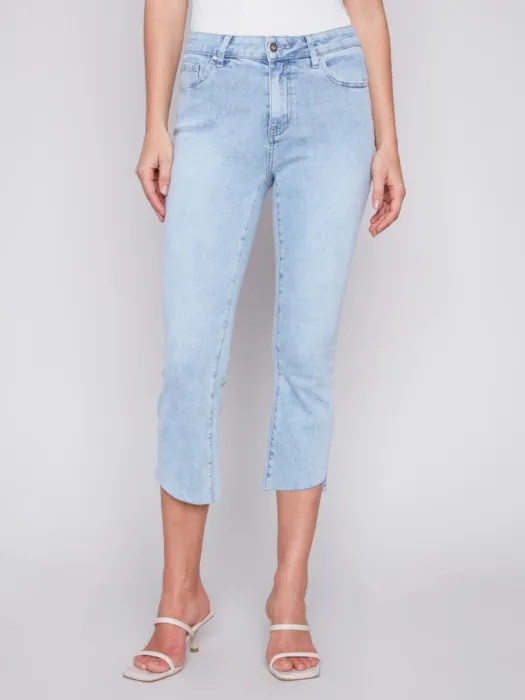 Asymmetrical Hem Capris