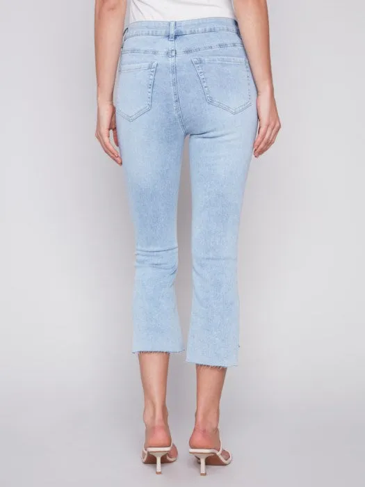Asymmetrical Hem Capris
