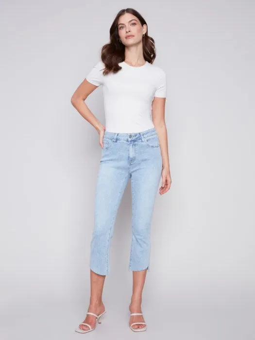 Asymmetrical Hem Capris