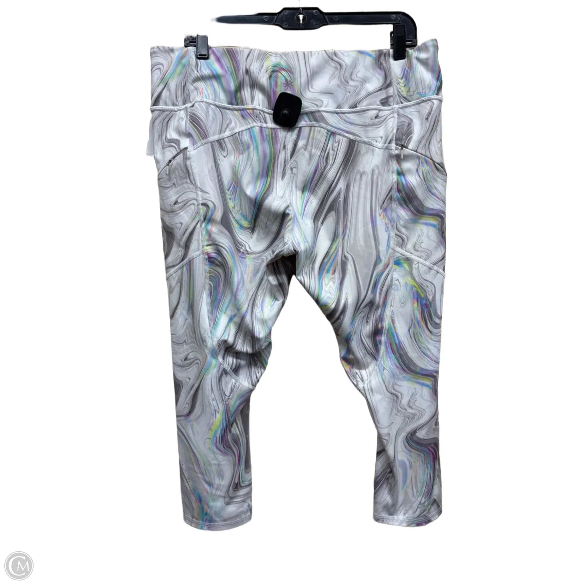 Athletic Capris By Athleta In Multi-colored, Size: Xl