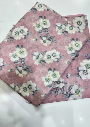 ATQ5240 - Unstitched Pink Cotton Suit