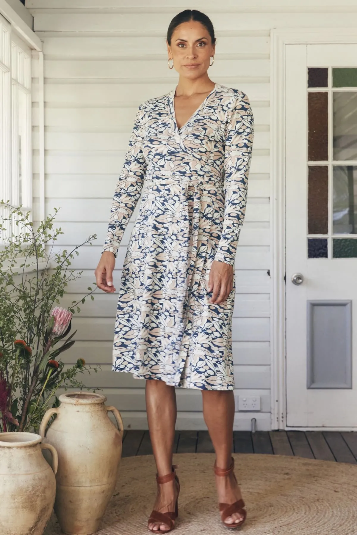 Audrey Wrap Dress - Luna