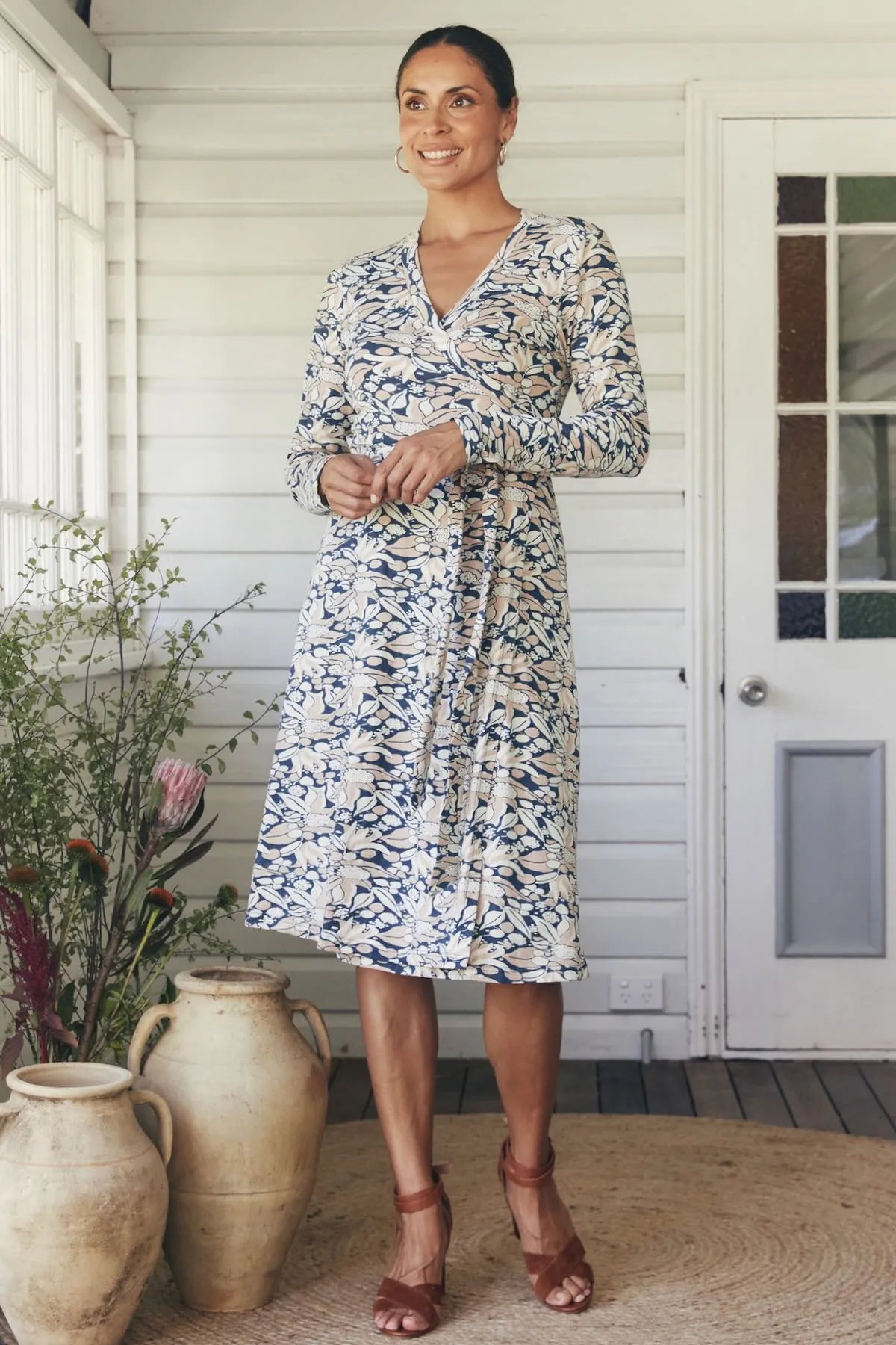 Audrey Wrap Dress - Luna