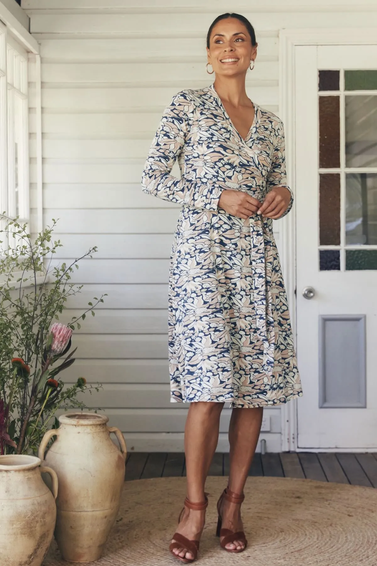 Audrey Wrap Dress - Luna