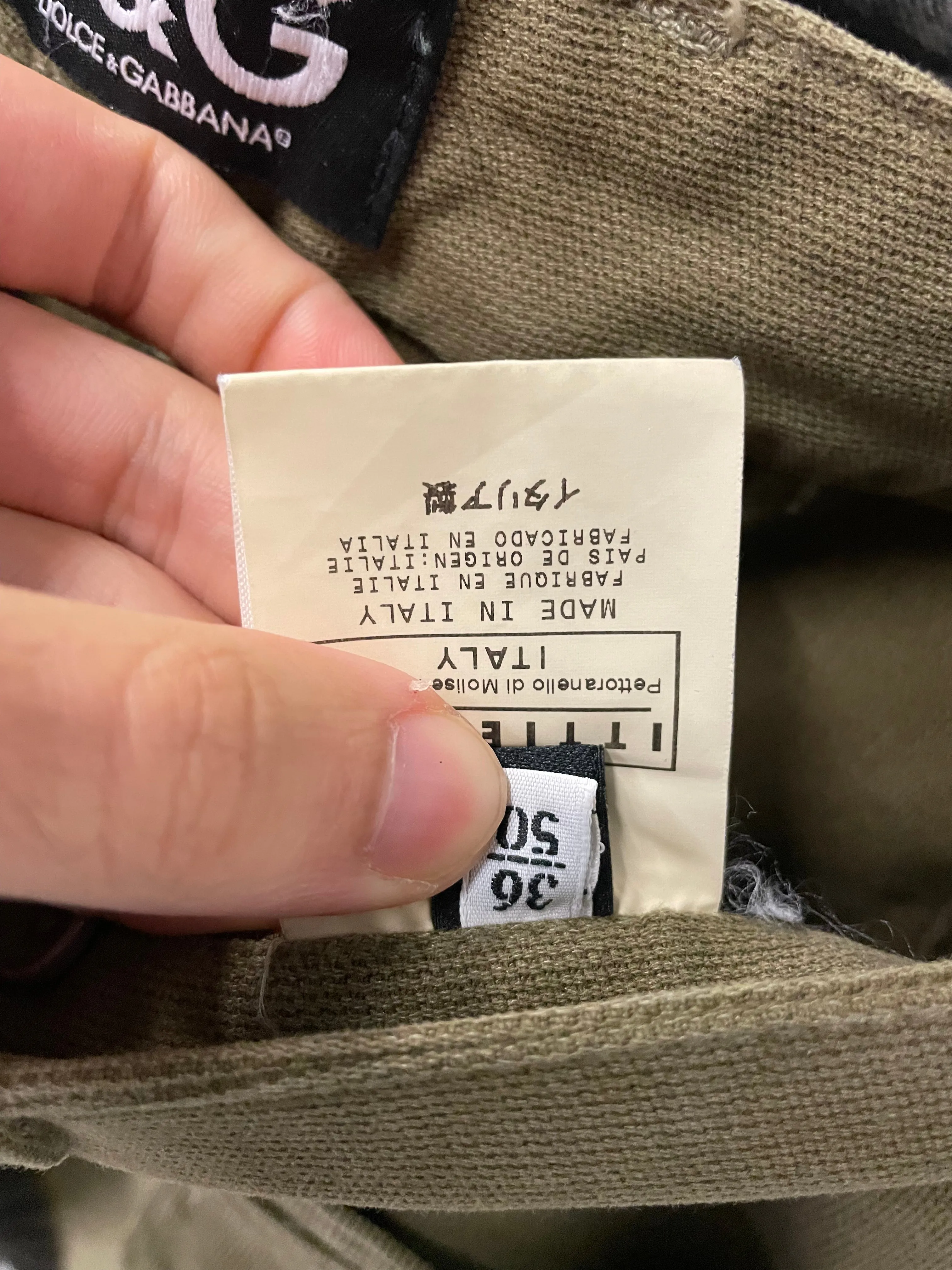AW2003 Dolce & Gabbana bondage parachute cargo pants