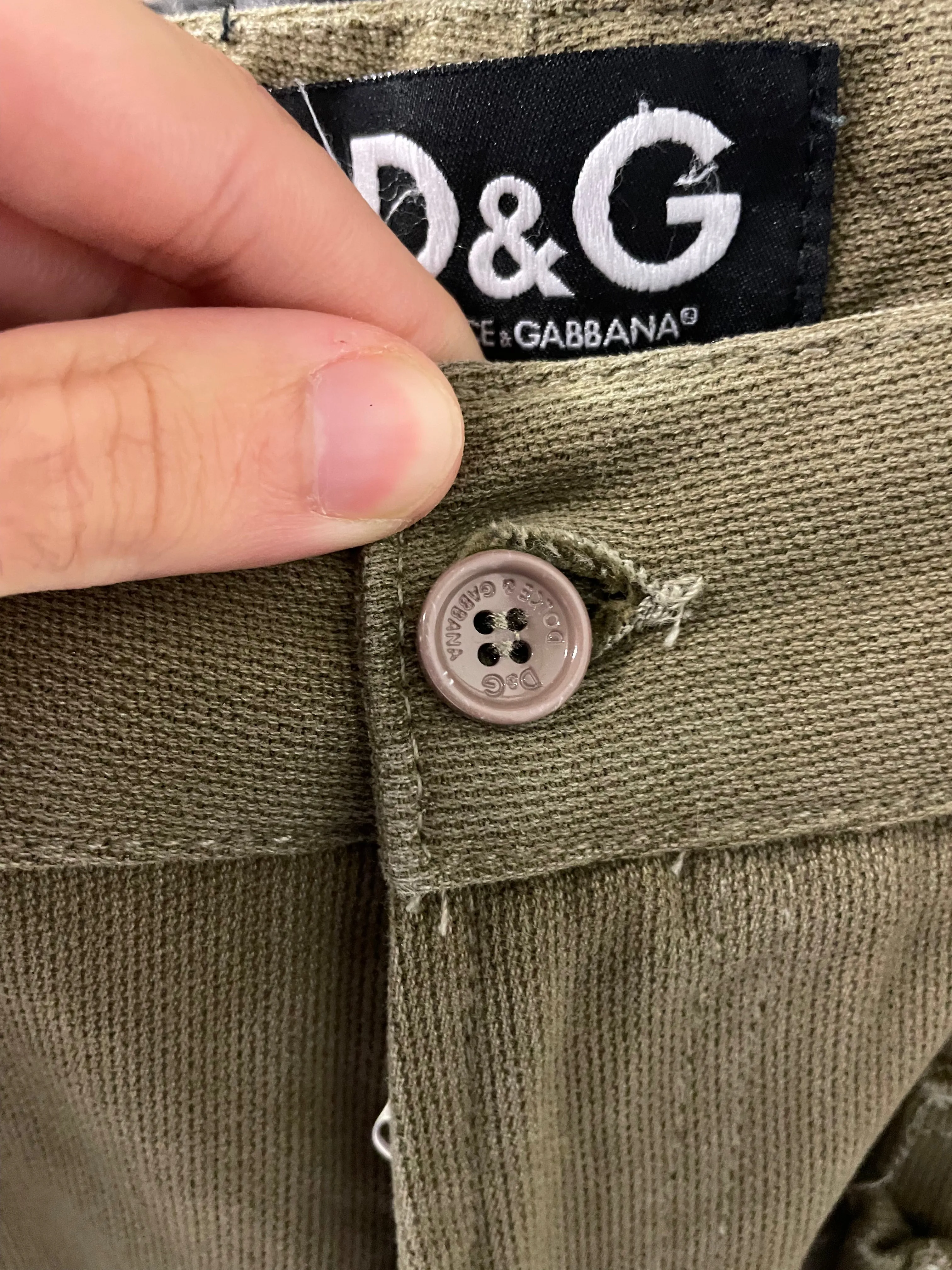 AW2003 Dolce & Gabbana bondage parachute cargo pants