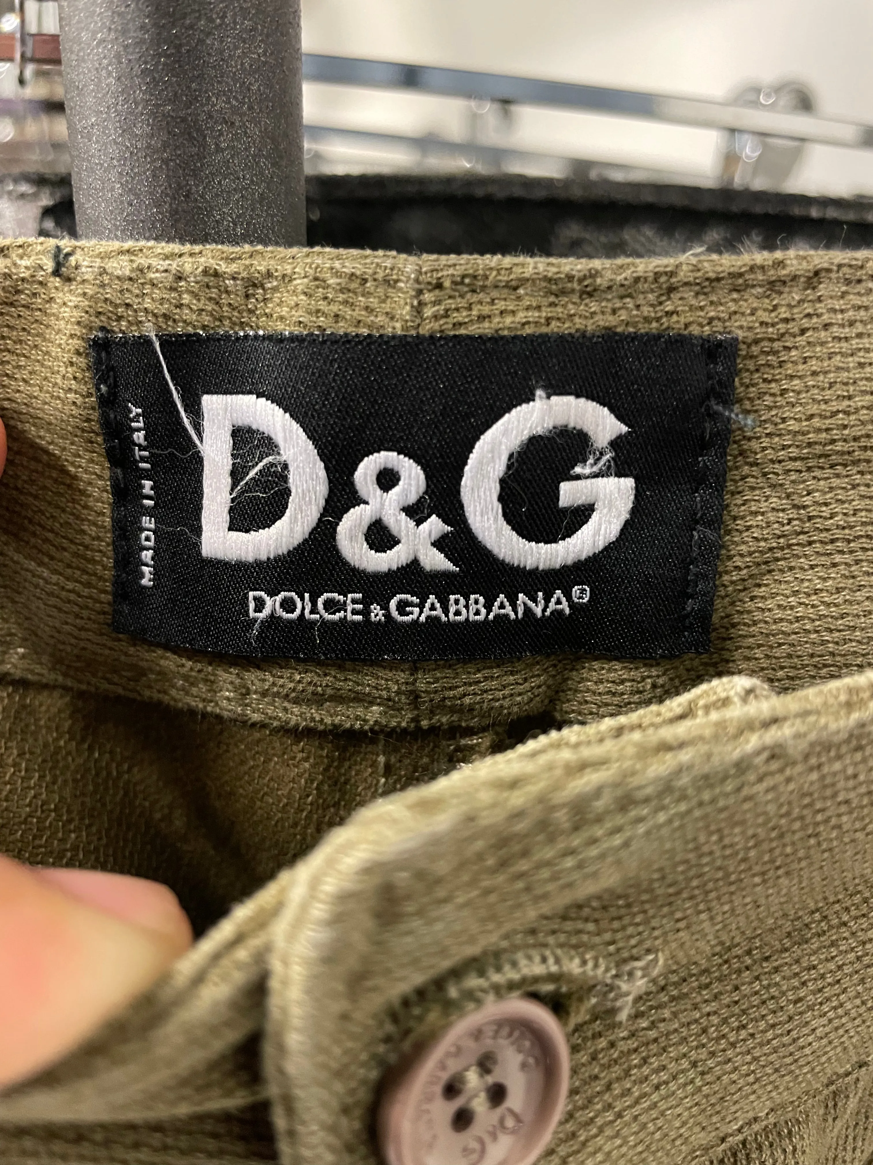 AW2003 Dolce & Gabbana bondage parachute cargo pants
