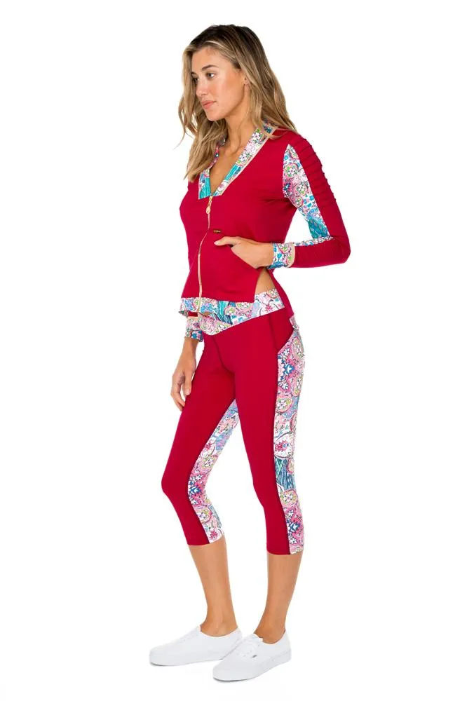 AZUCAR - Cross Waistband Capri Legging
