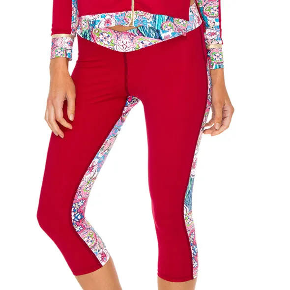 AZUCAR - Cross Waistband Capri Legging