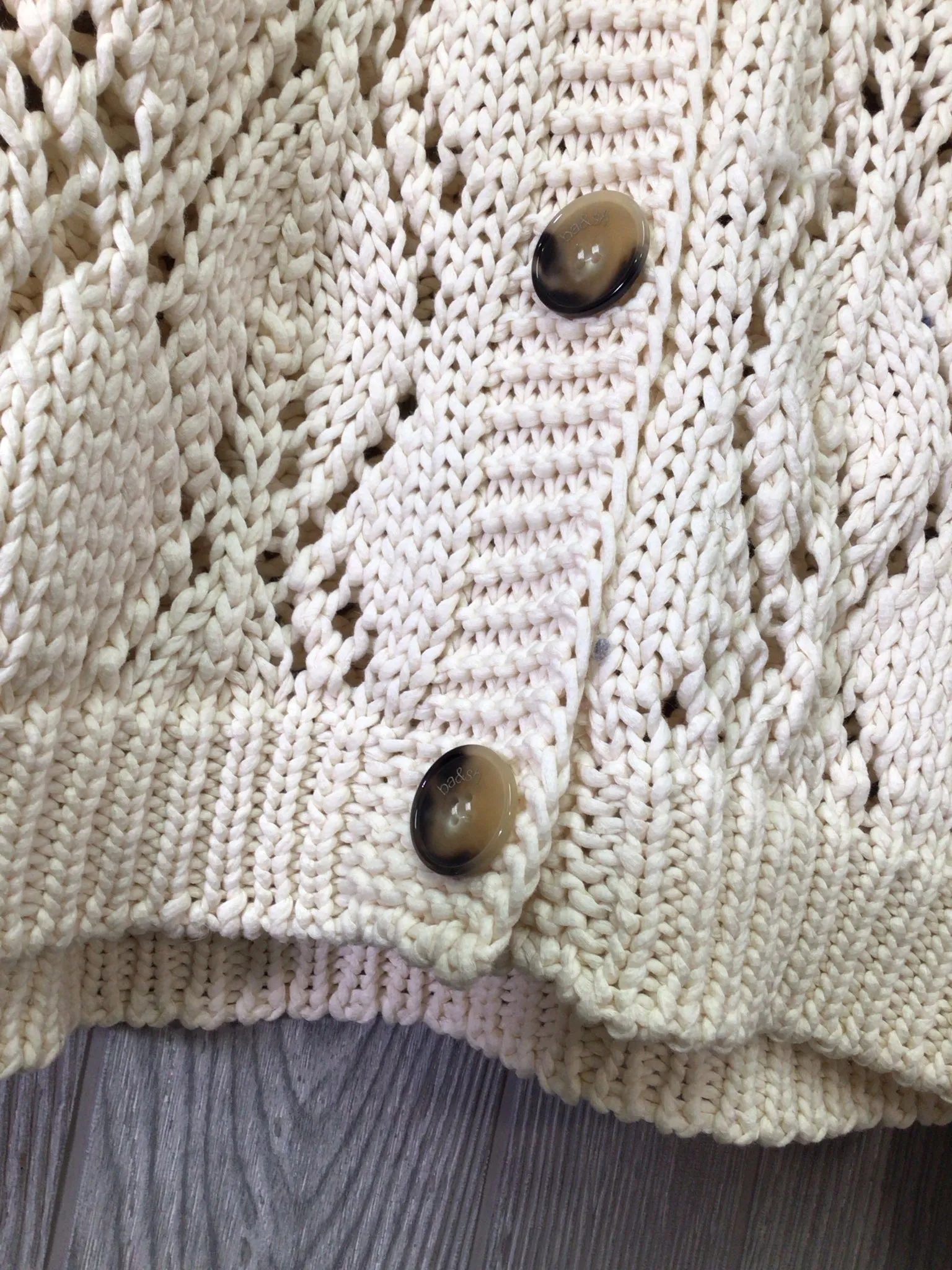 ba&sh Pointelle Crop cCardigan Size Small