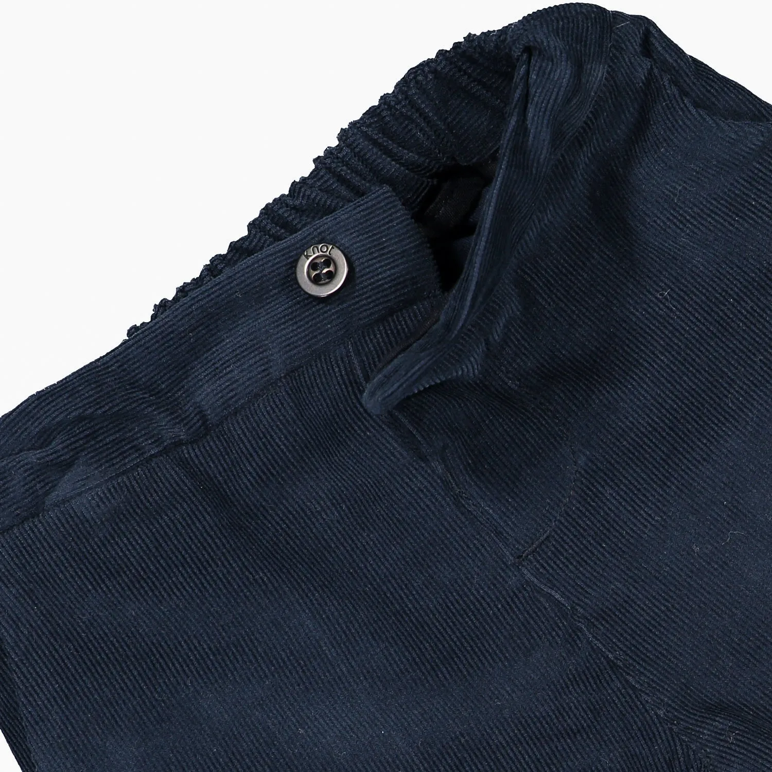 Baby Boys Navy Blue Cotton Corduroy Trousers