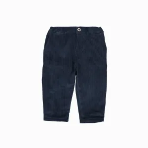 Baby Boys Navy Blue Cotton Corduroy Trousers