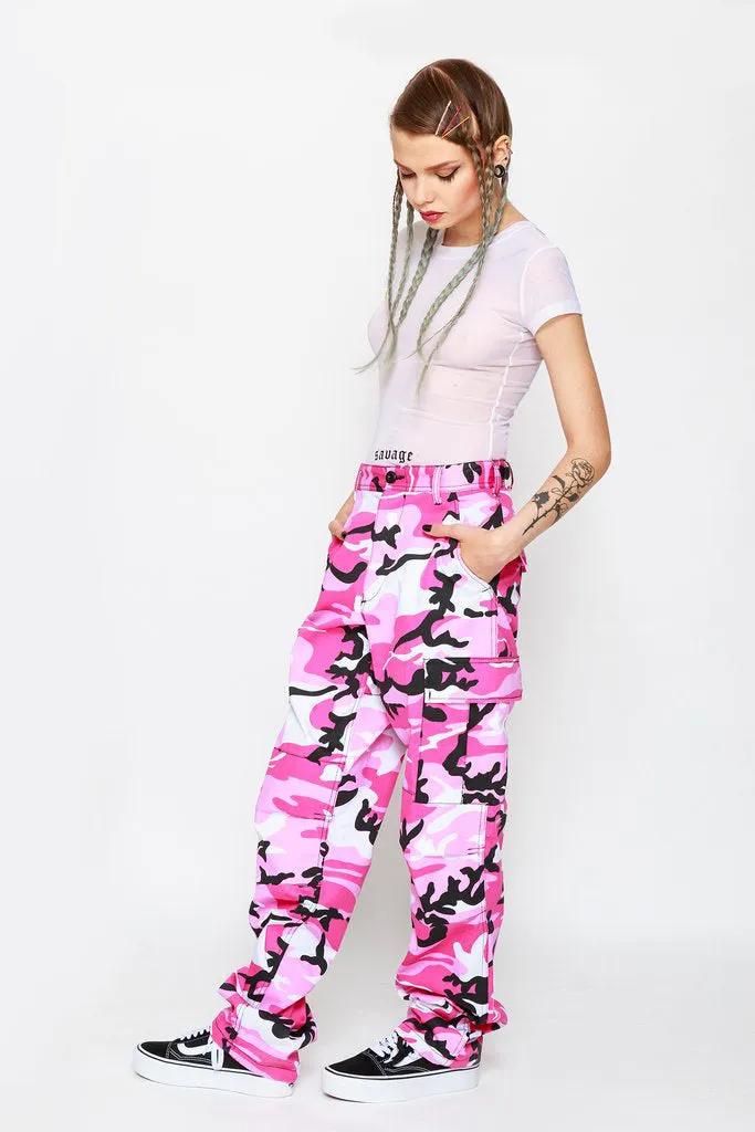 Baby Girl Camo Cargo Pants