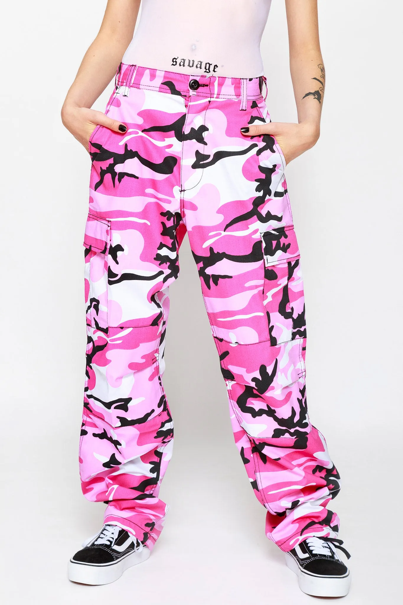 Baby Girl Camo Cargo Pants