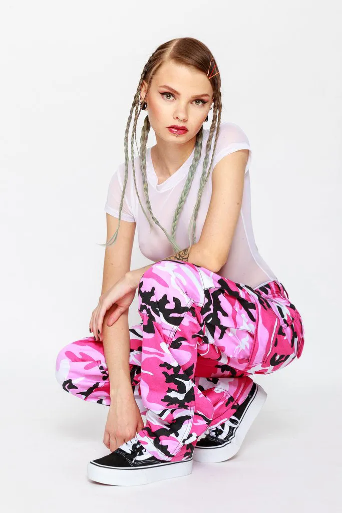 Baby Girl Camo Cargo Pants