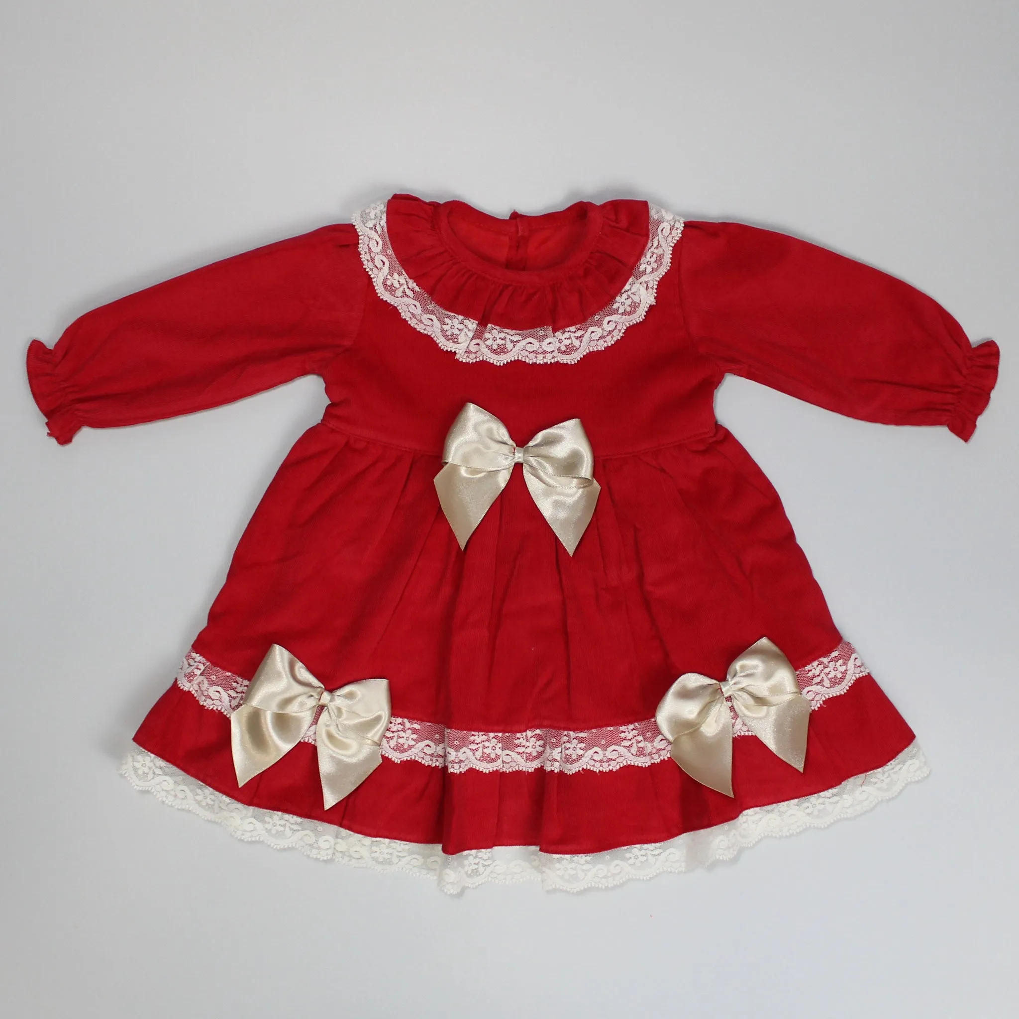 Baby Girl Red and Gold dress