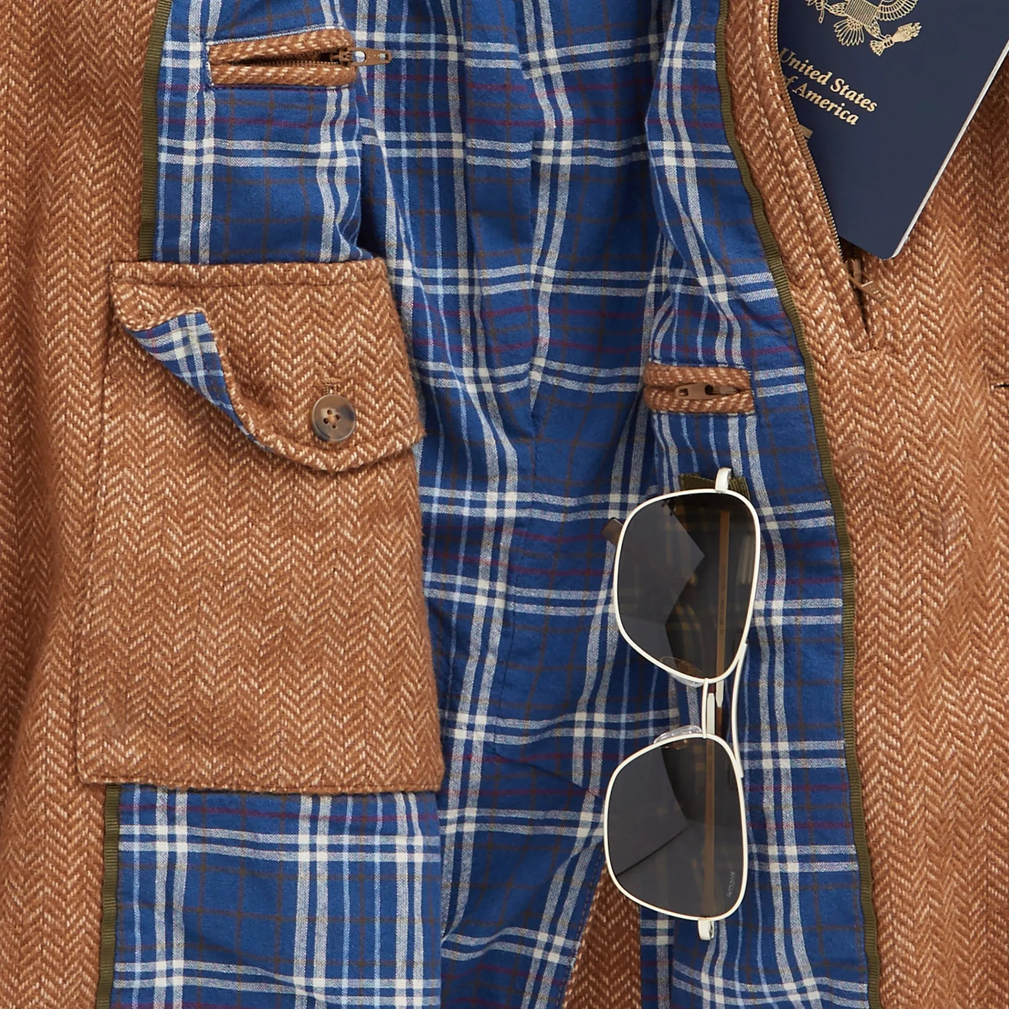 Back East Herringbone Blazer - Short