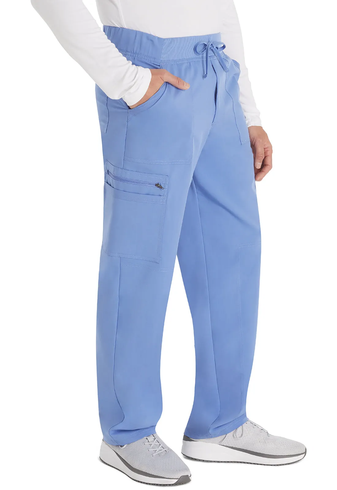 Balance DK270 Men's Mid Rise Zip Fly Straight Leg Pants Ciel