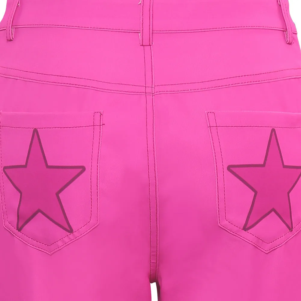 Barbie Cosplay Costume Retro Bell-Bottoms Halloween Carnival Suit