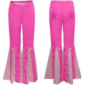 Barbie Cosplay Costume Retro Bell-Bottoms Halloween Carnival Suit
