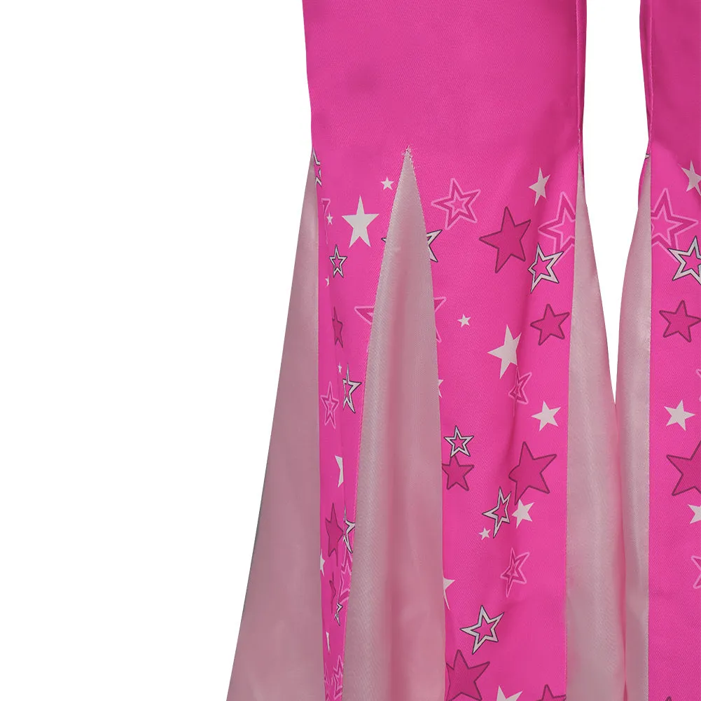 Barbie Cosplay Costume Retro Bell-Bottoms Halloween Carnival Suit