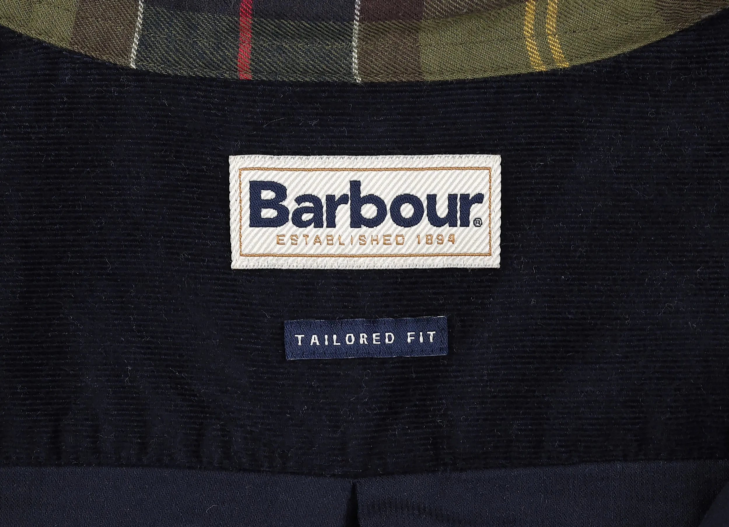Barbour Tailored Fit Corduroy Shirt - Blue - XL