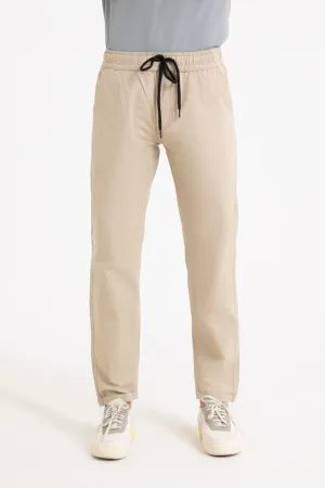Beige Cargo Trouser