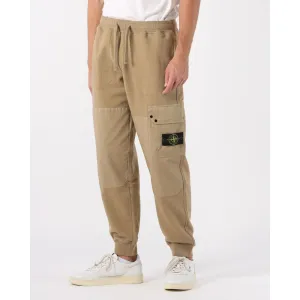 Beige Cotton Men Cargo Trouser