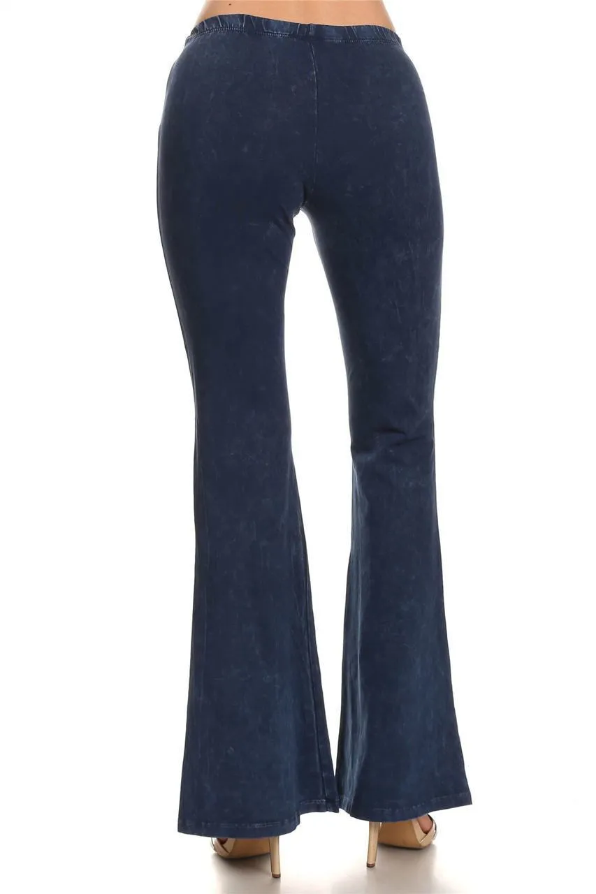 Bell Bottoms Yoga Pants Denim Colored Blue
