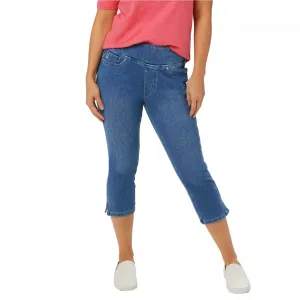 Belle by Kim Gravel Women's Flexibelle Pull-On Capri Jeans