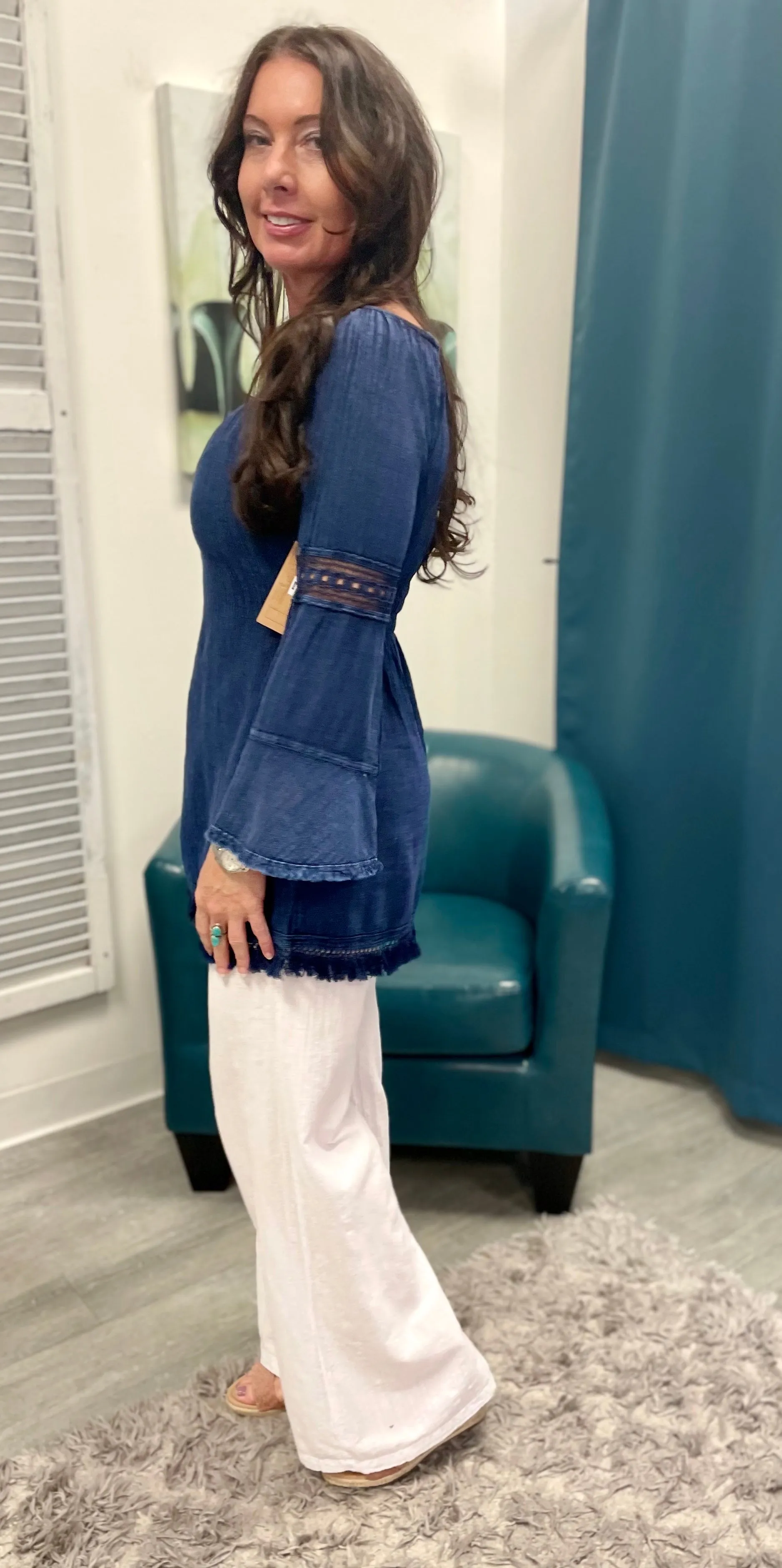 Bianca Midnight Blue Dress - Midnight Navy