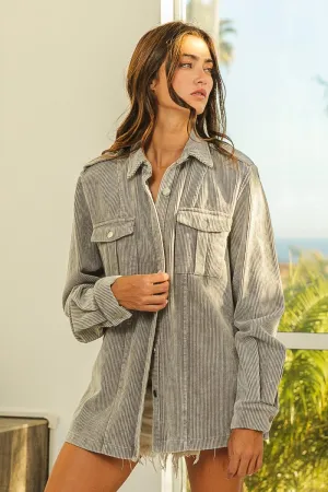BiBi Skyline Corduroy Shacket