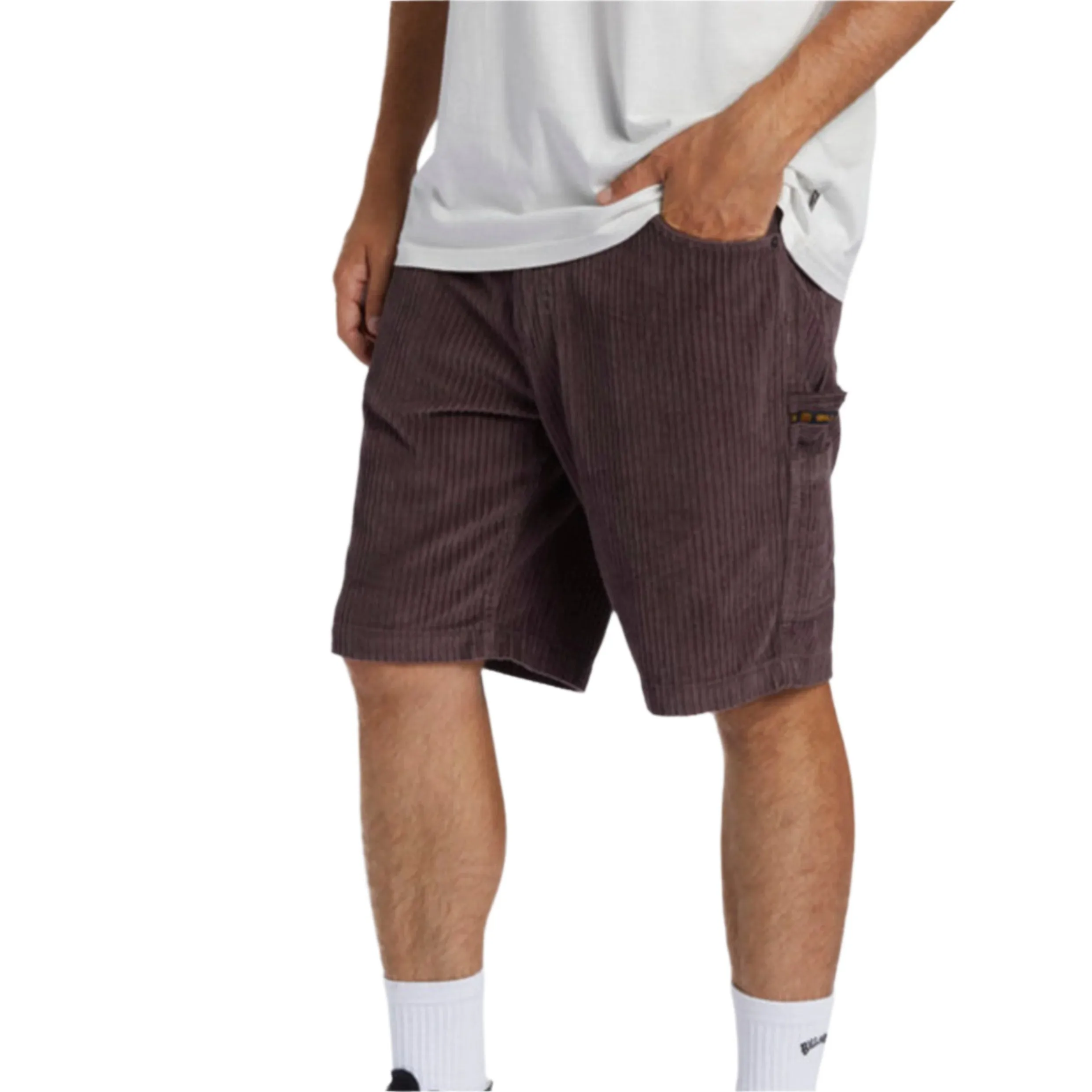 BILLABONG LARRY CORD SHORT PLUM