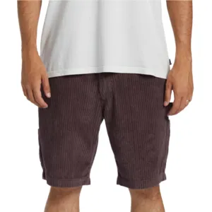 BILLABONG LARRY CORD SHORT PLUM