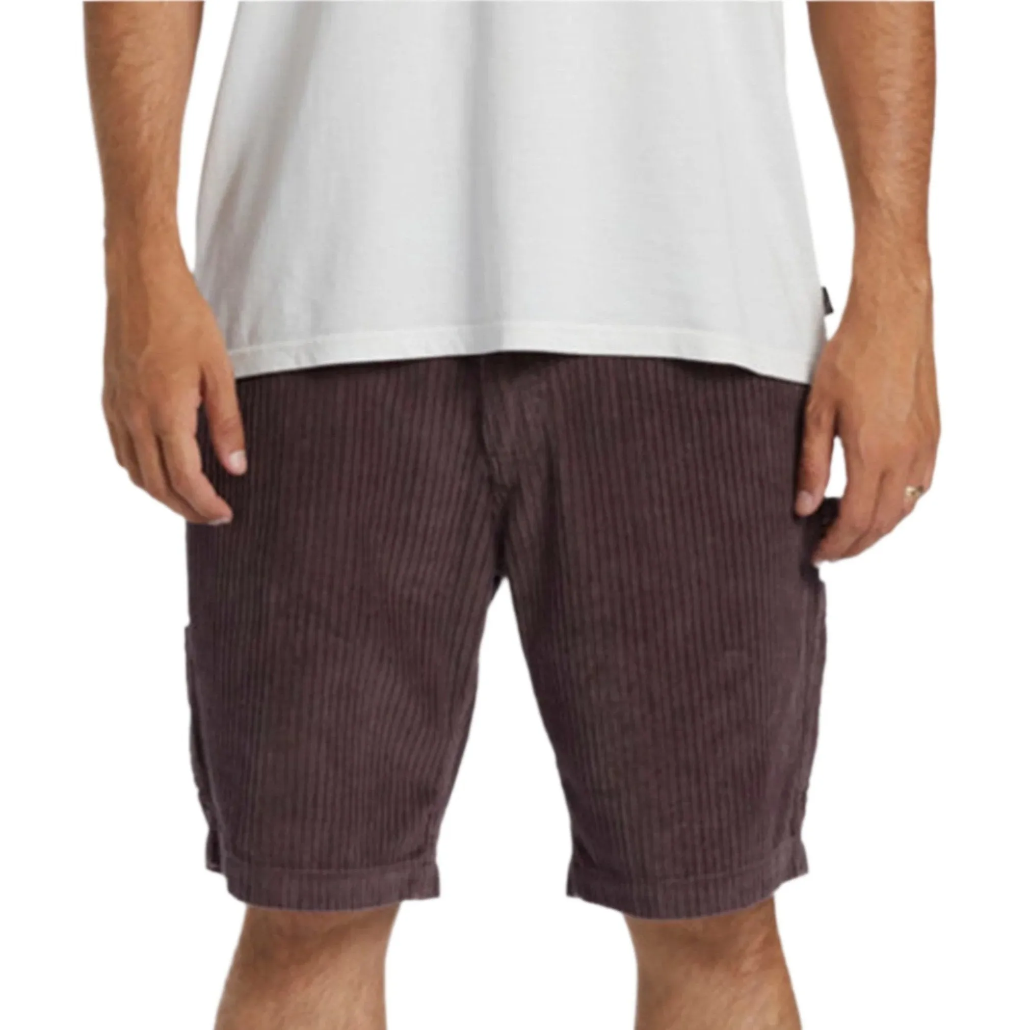 BILLABONG LARRY CORD SHORT PLUM
