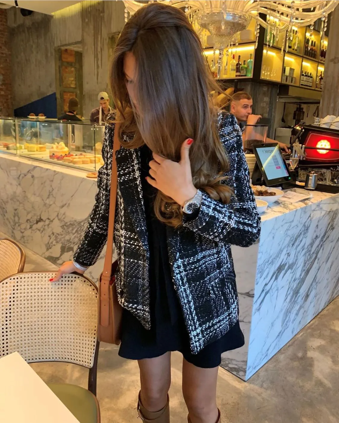 Black And White Stripes Single-breasted Suit Coat Blazers