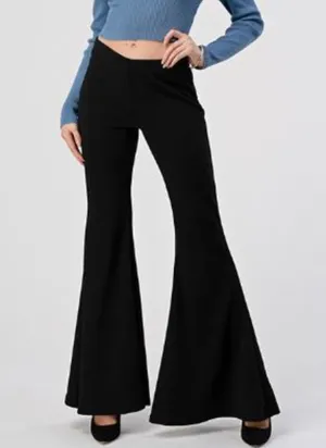 Black Bell Bottom Pant