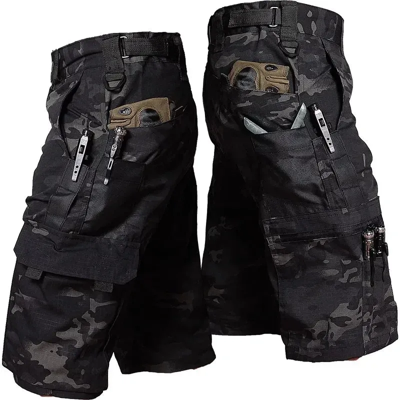 Black Camo Cargo Pants