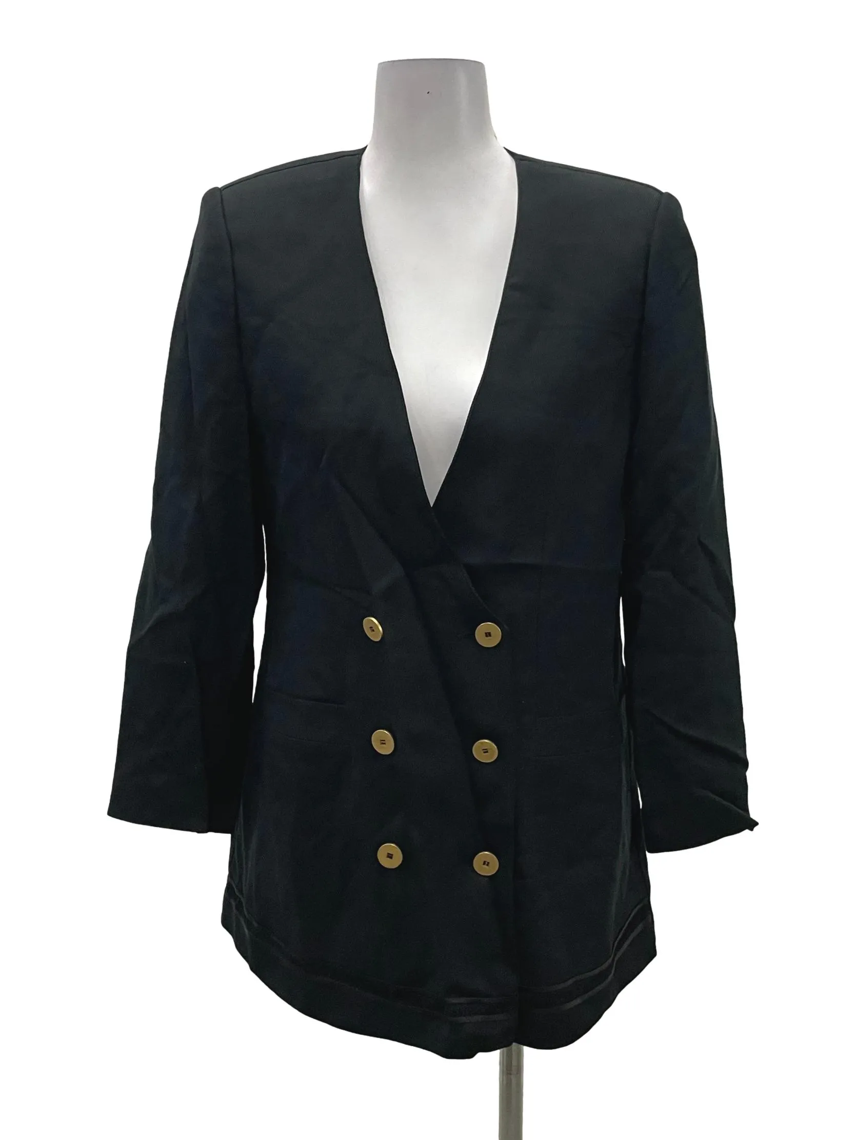 Black Double Breasted Blazer