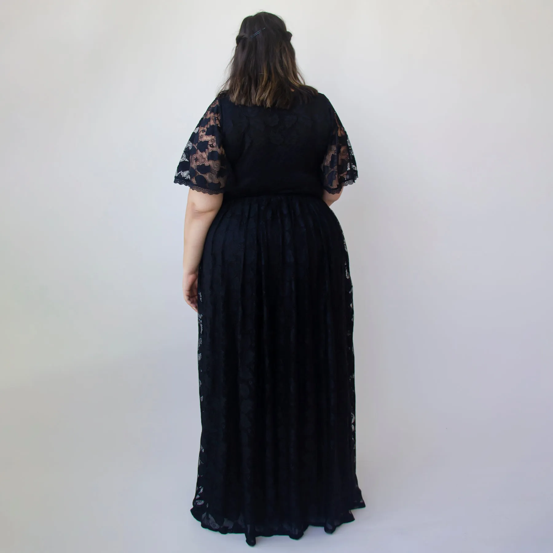 Black Dress with pockets #1376