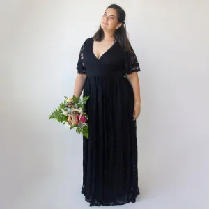 Black Dress with pockets #1376