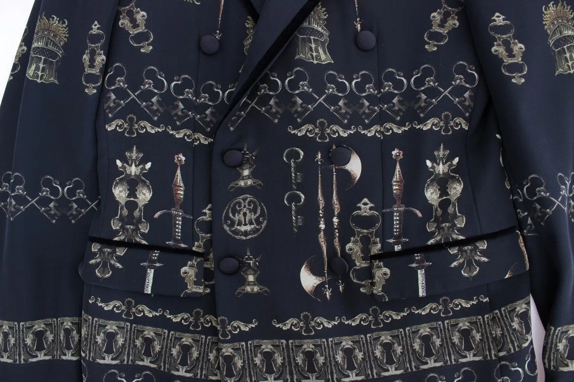 Black silk knight slim fit blazer