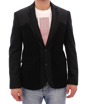 Black slim fitted blazer