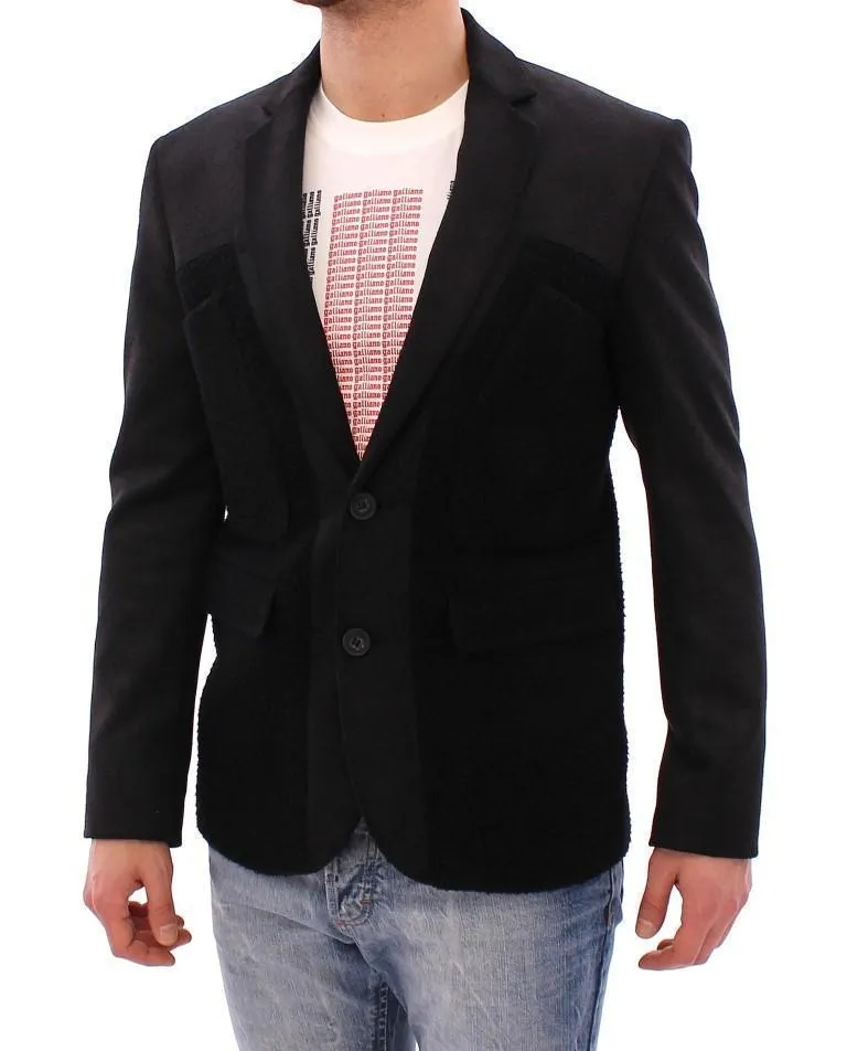 Black slim fitted blazer