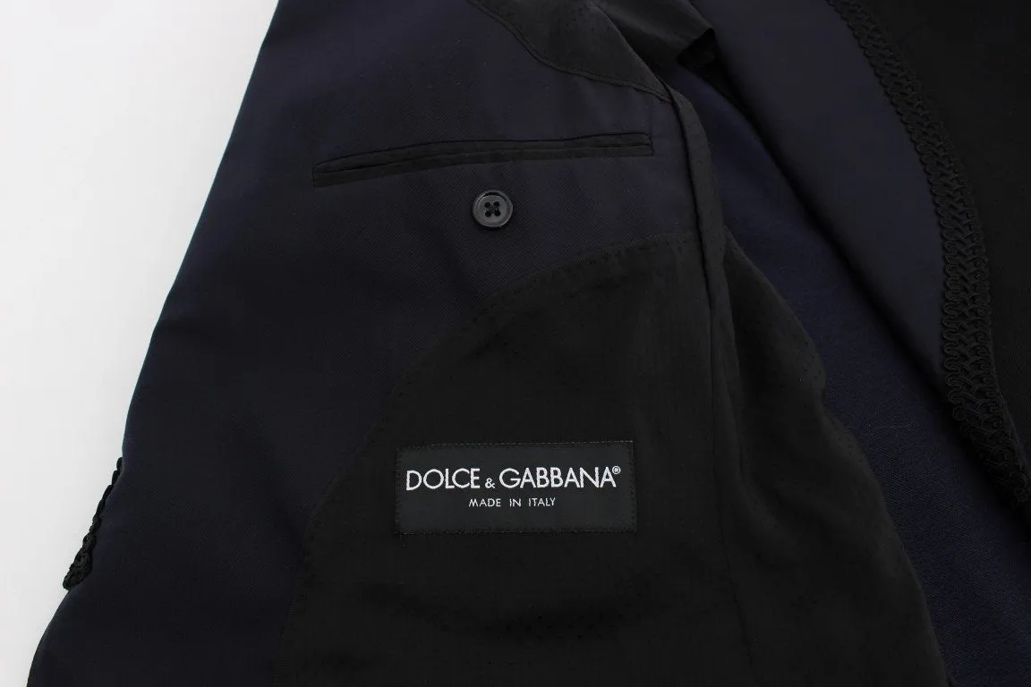 Black Torero Slim Fit Stretch Blazer