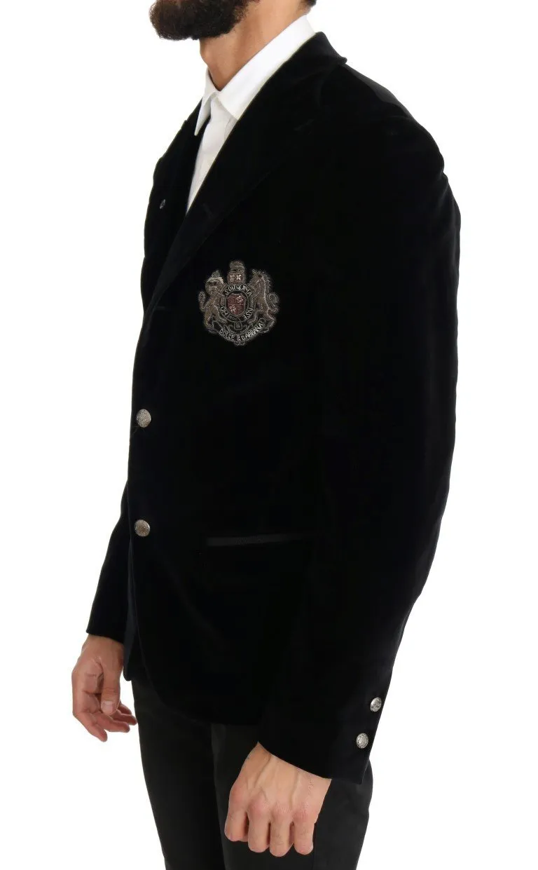 Black Velvet Royal Crown Blazer
