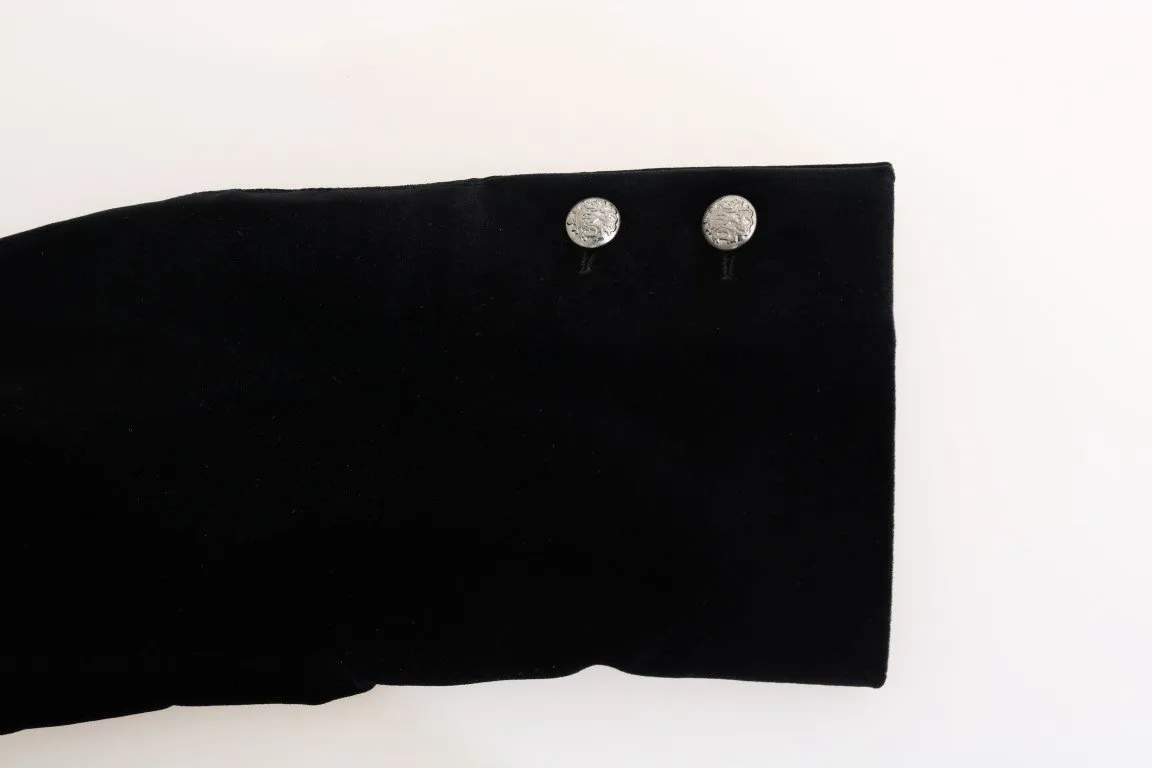Black Velvet Royal Crown Blazer