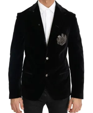 Black Velvet Royal Crown Blazer