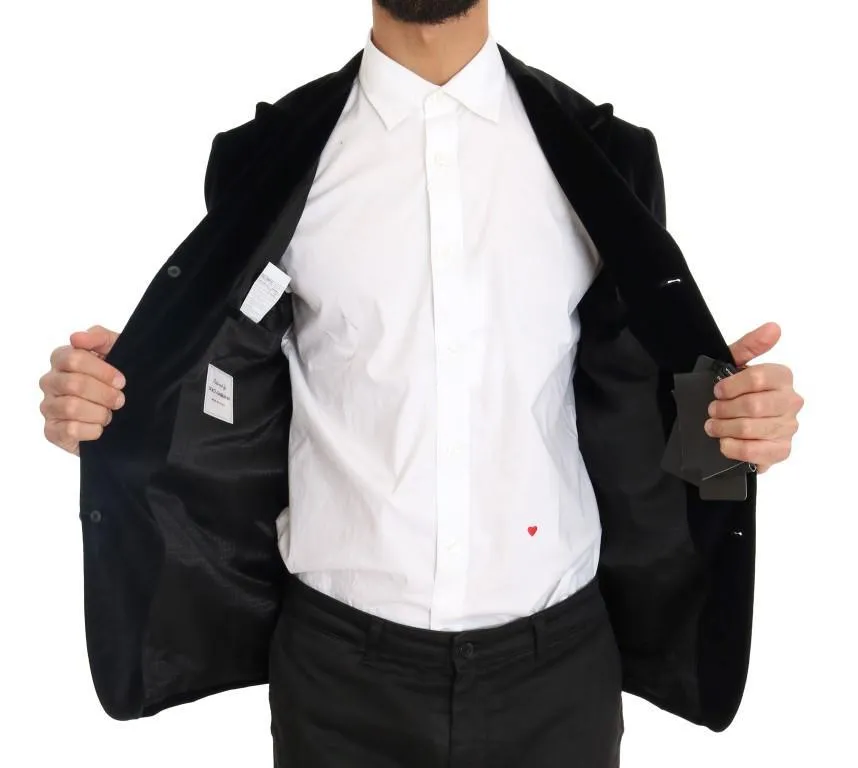 Black Velvet Royal Crown Blazer