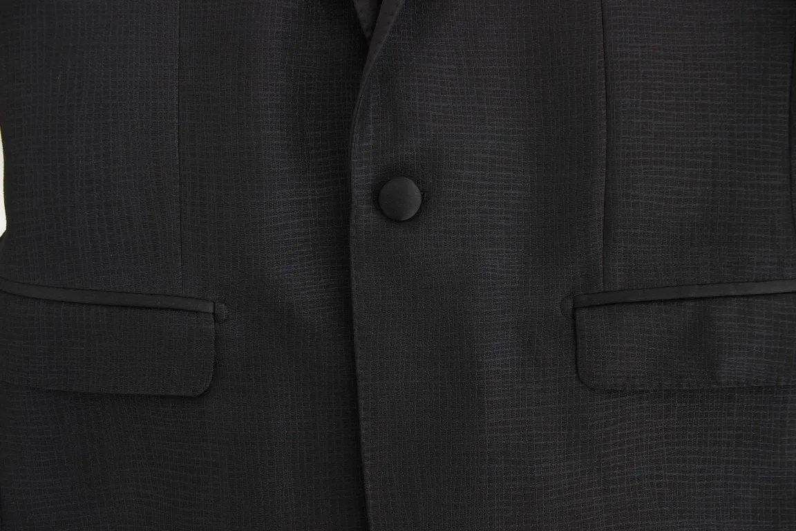 Black wool MARTINI slim blazer